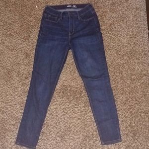 Jeans, old navy rockstar super skinny high rise, size 8